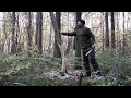 Рубка дерева ножом | Метод бобра | Высечение искры