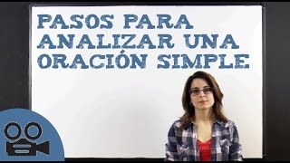 Pasos para analizar una oración simple