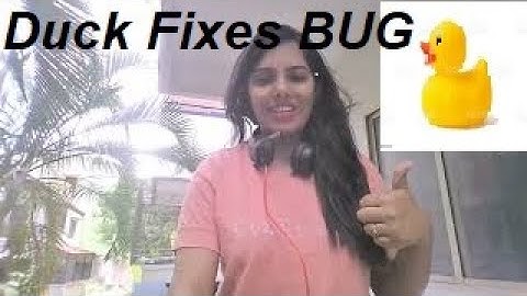 Rubber DUCK Debug and Bug Fixing Technique! She Can Help You in fixing even the Most Difficult BUG.