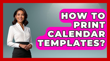 How To Print Calendar Templates? - Admin Career Guide
