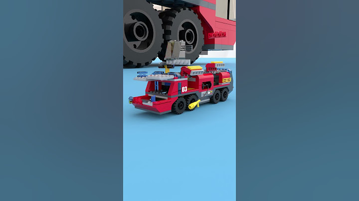 Lego Airport Fire Truck Zoom Build