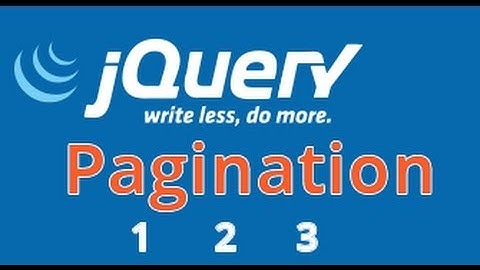 Jquery Pagination Tutorial plugin, Javascript pagination tutorial Plugin Simple pt.2/6