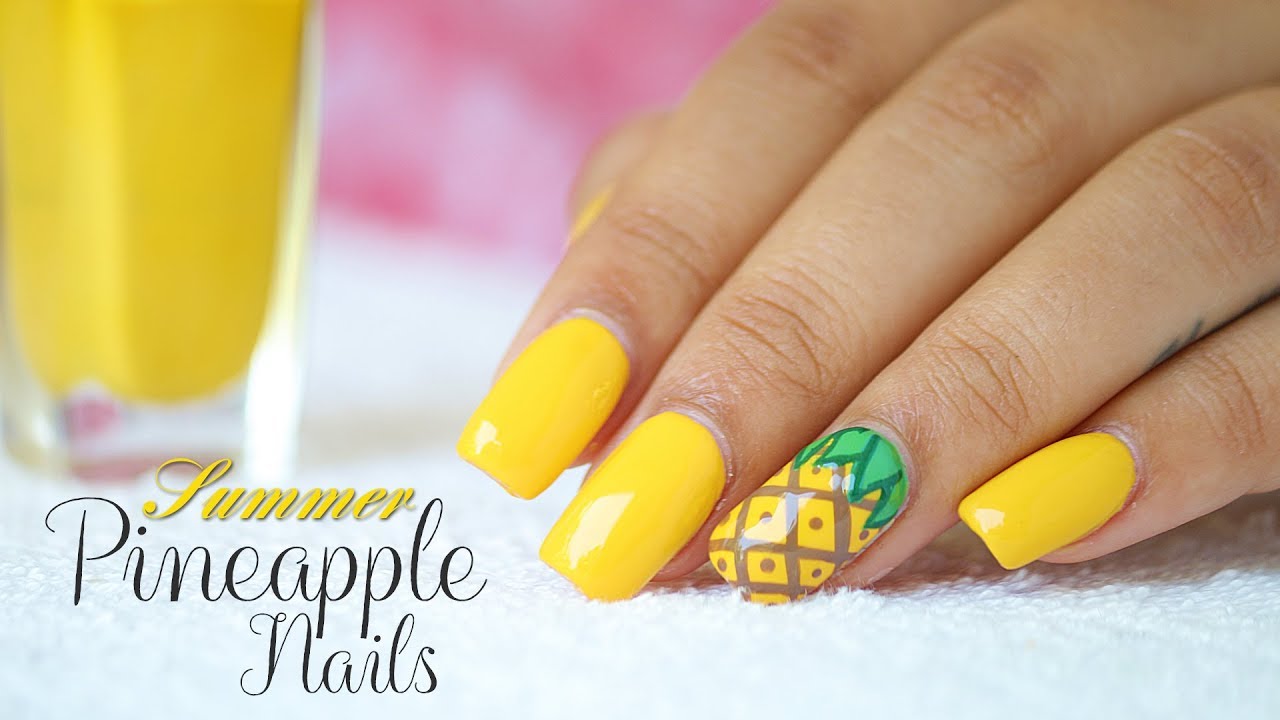 Warning: Adorable Pineapple Nail Art Ahead - video Dailymotion