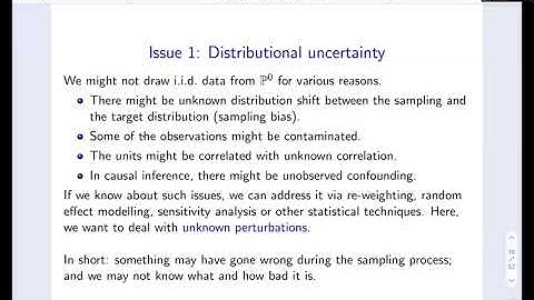 Dominik Rothenhäusler: Calibrated inference: account for sampling and distributional uncertainty
