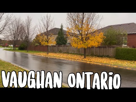 Beautiful city of VAUGHAN, GTA Ontario Canada 4K Video