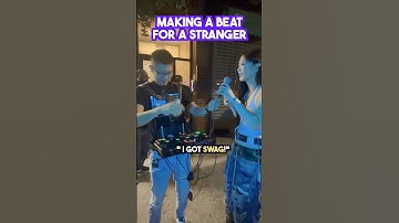 Making a beat with a completely stranger! #beatbox #loopstation #musicproducer