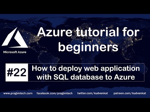 How to deploy web application with sql database to azure