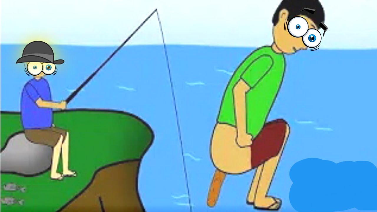  kartun  lucu  gagal  mancing  funny cartoon YouTube