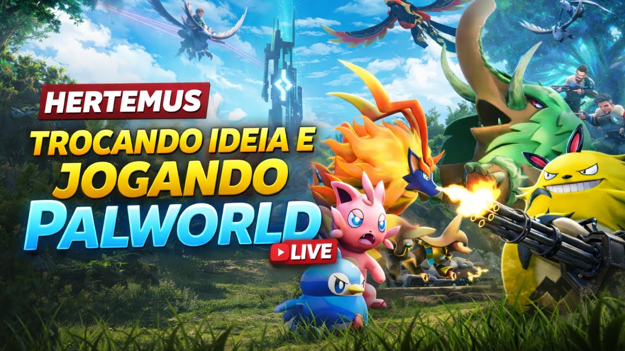 🔴 TROCANDO IDEIA E JOGANDO PALWORLD!!