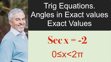 Finding Angles in Radians in Exact Values. Grade 12 Trig Equations.