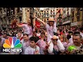 Pamplonas san fermin fiesta returns with a bang after covid cancellation