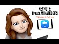 Keynote on iPad: Animated Gifs as digital cards