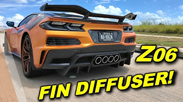 2023-Up Corvette C8 Z06 Rear Bumper Finned Diffuser Installation EOS ft. @NuHorizonC8