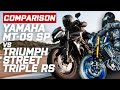 Yamaha MT-09 SP 2021 vs Triumph Street Triple RS | Visordown.com