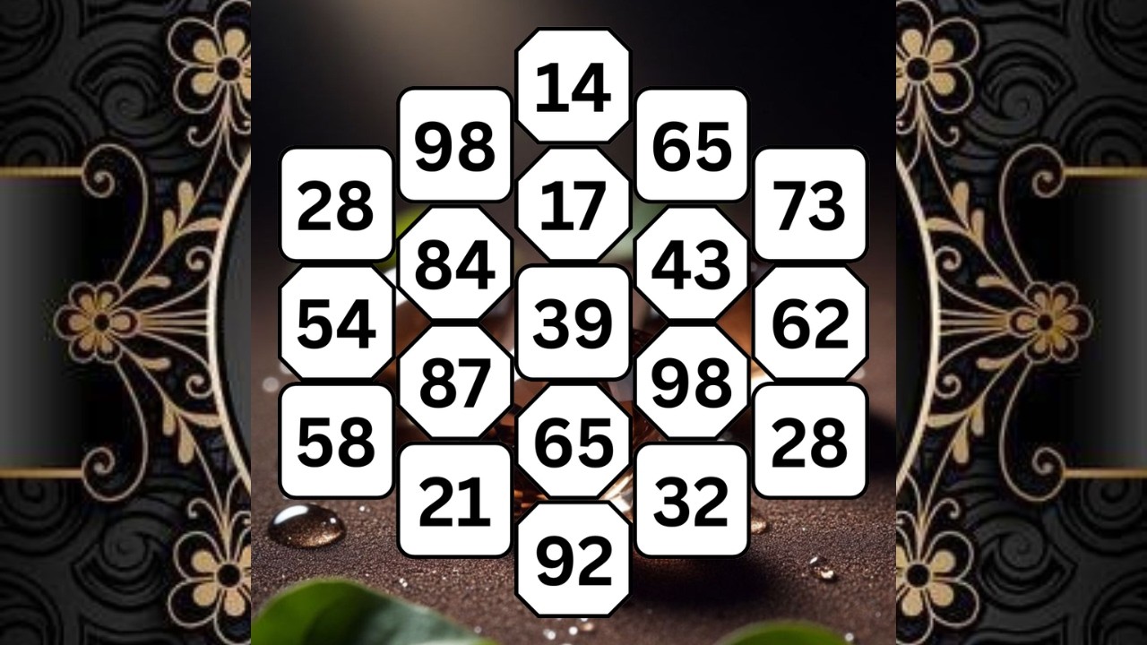 Поиск чисел: Домашняя гимнастика для мозга #память #викторина #головоломка #головоломка