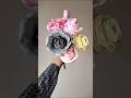 Easy black rose from tissue paper| paper flower making| #shorts #craft