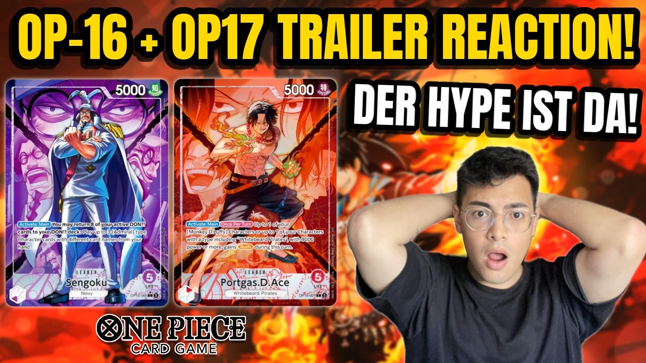 OP16 & OP17 Trailer REAKTION! - 3 MANGA RARES!! | One Piece TCG Deutsch