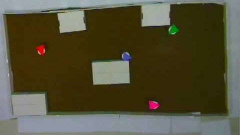 Distributed area coverage with 4 e-puck robots