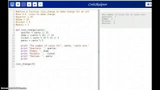 Coin Change Tutorial
