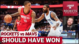Houston Rockets Missed Free Throws & Late Game Execution Costs Them In Overtime Loss To Mavericks