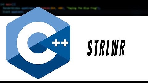 37-Curso C++ (98-11-14-17) - Strlwr