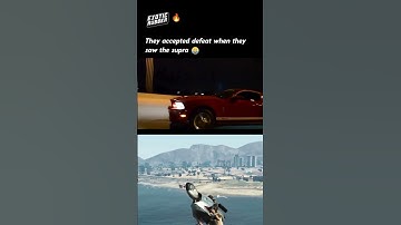 Mustang Accepted Defeat When He Saw the Supra 😳🔥 #Shorts #Cars #JDM