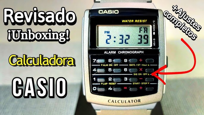 Reloj Casio Calculadora CA-506-1D, RELOJ PELÍCULA REGRESO AL FUTURO, Reloj  Casio Calculadora Vintage 