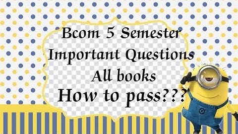 Bcom 5 Semester Important Questions ❓ All books, Question papers #bcom#exam#important#viral#1million