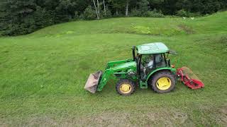 John Deere 5075E Mowing 10 Acres of Reclaimed Farm Fields