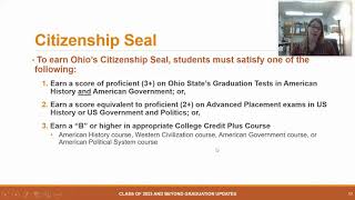 Graduation Requirements for Class of 2023 and Beyond