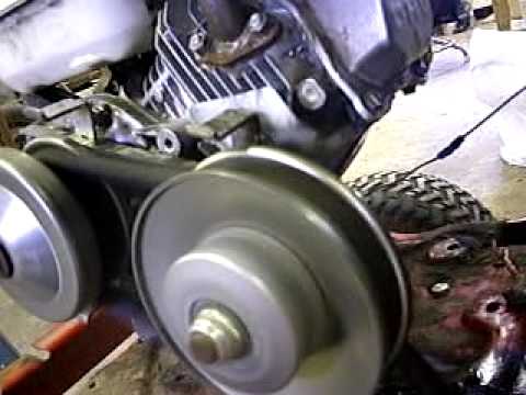 How i converted a transaxel mower into chain drive - YouTube mtd variable speed pulley diagram 