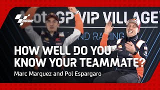 Marc Marquez vs Pol Espargaro | How well do you know your teammate? 🤔