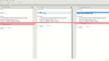 Merge conflict resolution with meld