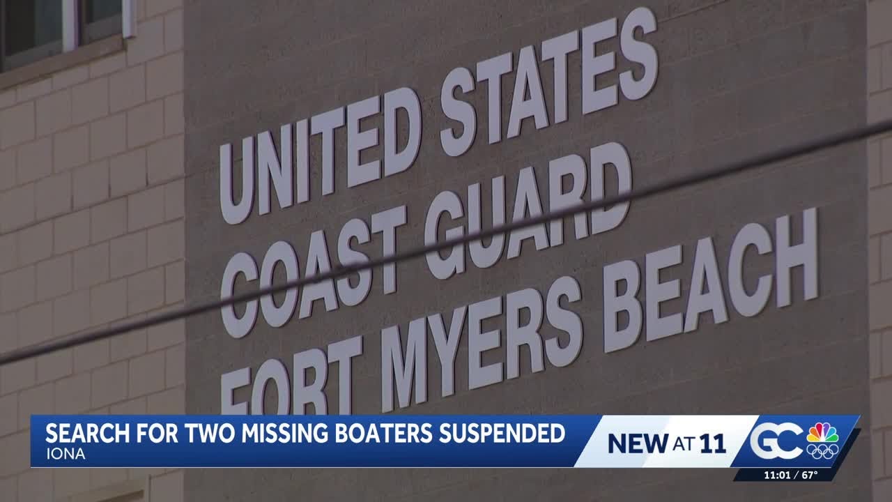 Search for 2 missing men off Fort Myers Beach suspended after fishing ...