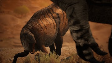 [Old Ass Video] Giganotosaurus vs Barsboldia - Path of Titans Replay Mode Test