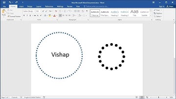 How to create dotted circle in Word