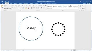 How to create dotted circle in Word screenshot 2