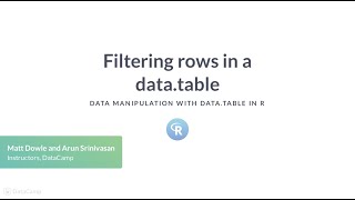 R Tutorial: Filtering rows in a data.table