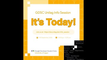 GDSC Info Session, 2023.