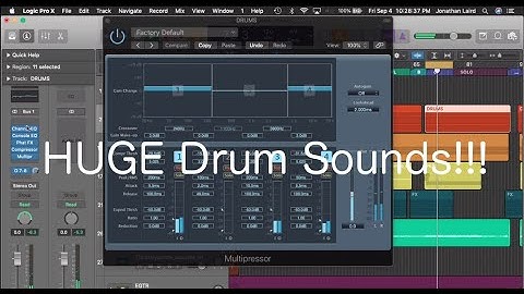 Creativity 101   Mixing HUGE Drum Sounds in Logic!