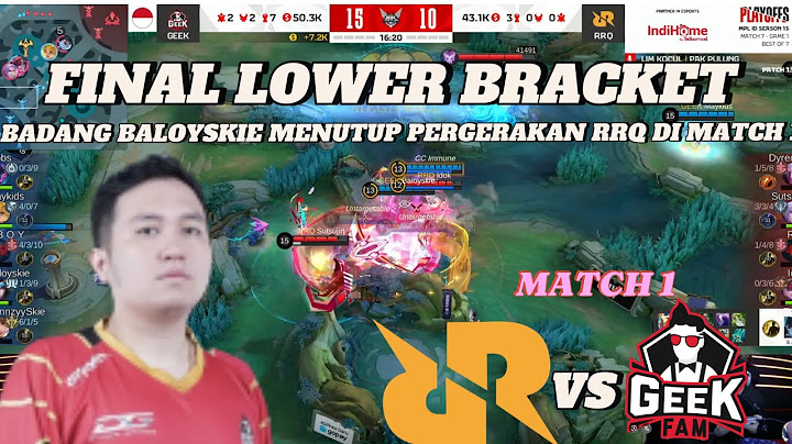 MATCH 1 RRQ HOSHI VS GEEK FAM (FINAL LOWER BRACKET) #mpls15 #mplindonesia