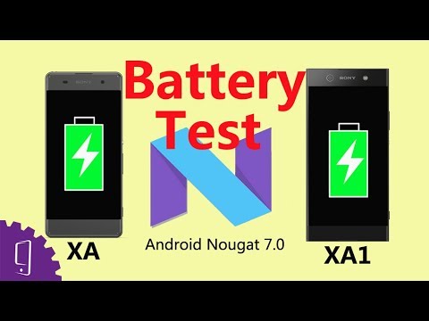 Sony Xperia XA VS XA1 Version 7.0 Battery Test| Battery Drain Test| Charging Test