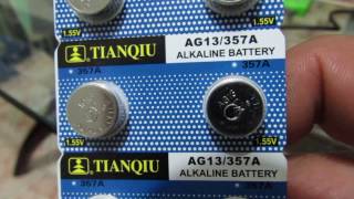 Pin nút AG13/357A alkaline battery TianQiu