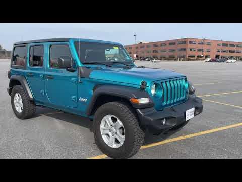 Bikini Pearlcoat 2020 Jeep Wrangler Unlimited Sport /Car Tour with Heather  - YouTube