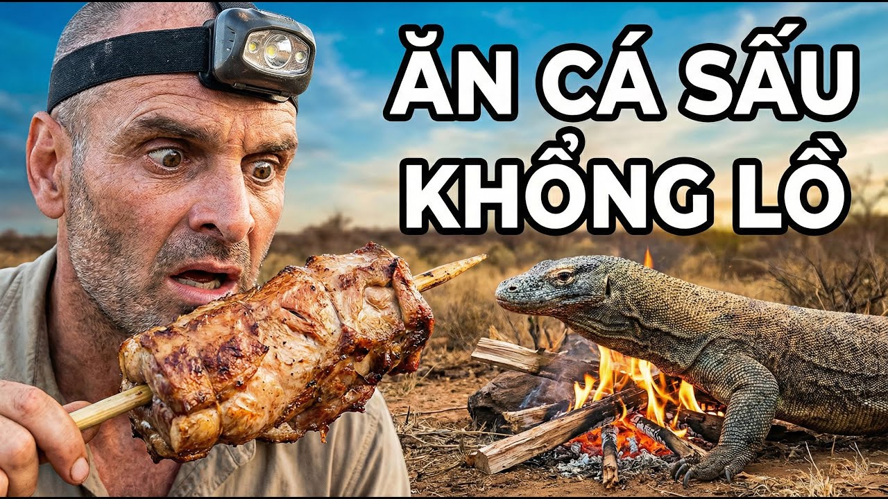 Đỉnh Cao Sinh Tồn: Khi Cá Sấu Và Kỳ Đà Trở Thành Bữa Tối Của Ed Stafford