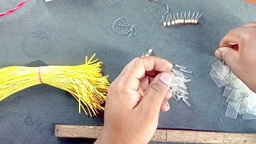 Defused led se thoran kaise banaye,led jhalar banane ka tarika,How to make Thoran,Thoran making.