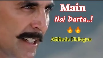 🔥Akshay Kumar🔥Attitude Dialogue ||New WhatsApp Status Video 2021 || Tiktok || Main Nai Darta