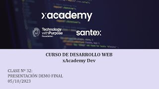 Clase 32: Curso de Desarrollo Web xAcademy Dev - Presentación Demo Final