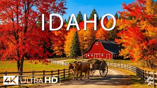Autumn in Idaho 4K 🍂 Majestic Mountains, Tranquil Nature & Vibrant Fall Foliage