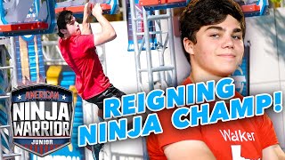 Reigning Ninja Warrior Champ Defends Title for Season 2! | American Ninja Warrior Junior